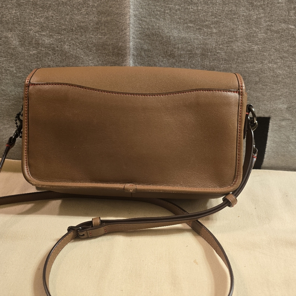 Brown Leather COACH Crossbody Bag - Picture 3 of 9